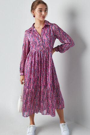 Dress paisley print pink multi h5 Picture4